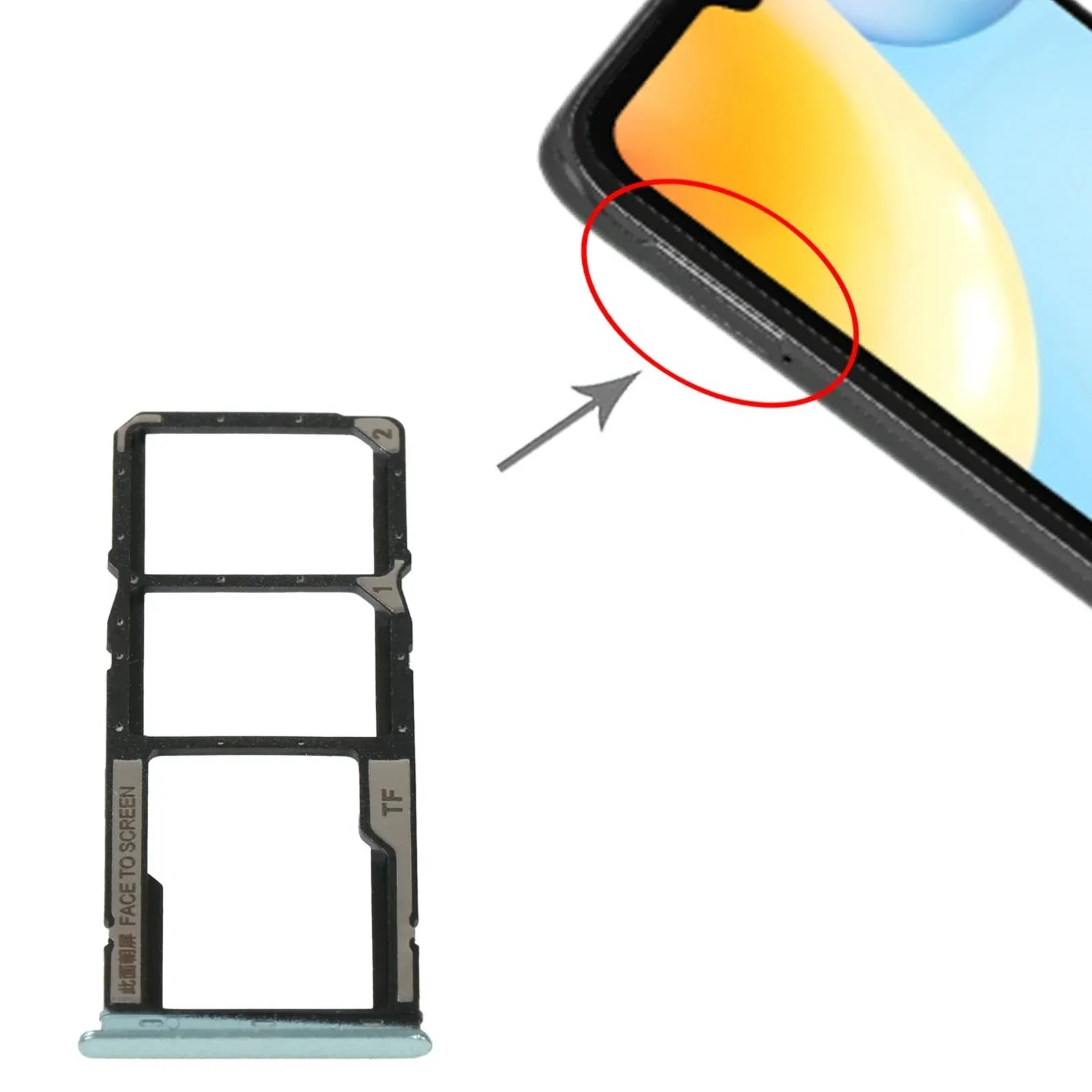Xiaomi Redmi 10C/10 India/Poco C40 SIM & SD Card Tray