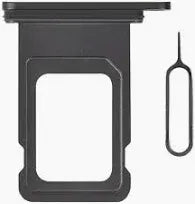iPhone 15 PRO MAX DUAL SIM Card Tray, Black - Replacement Part