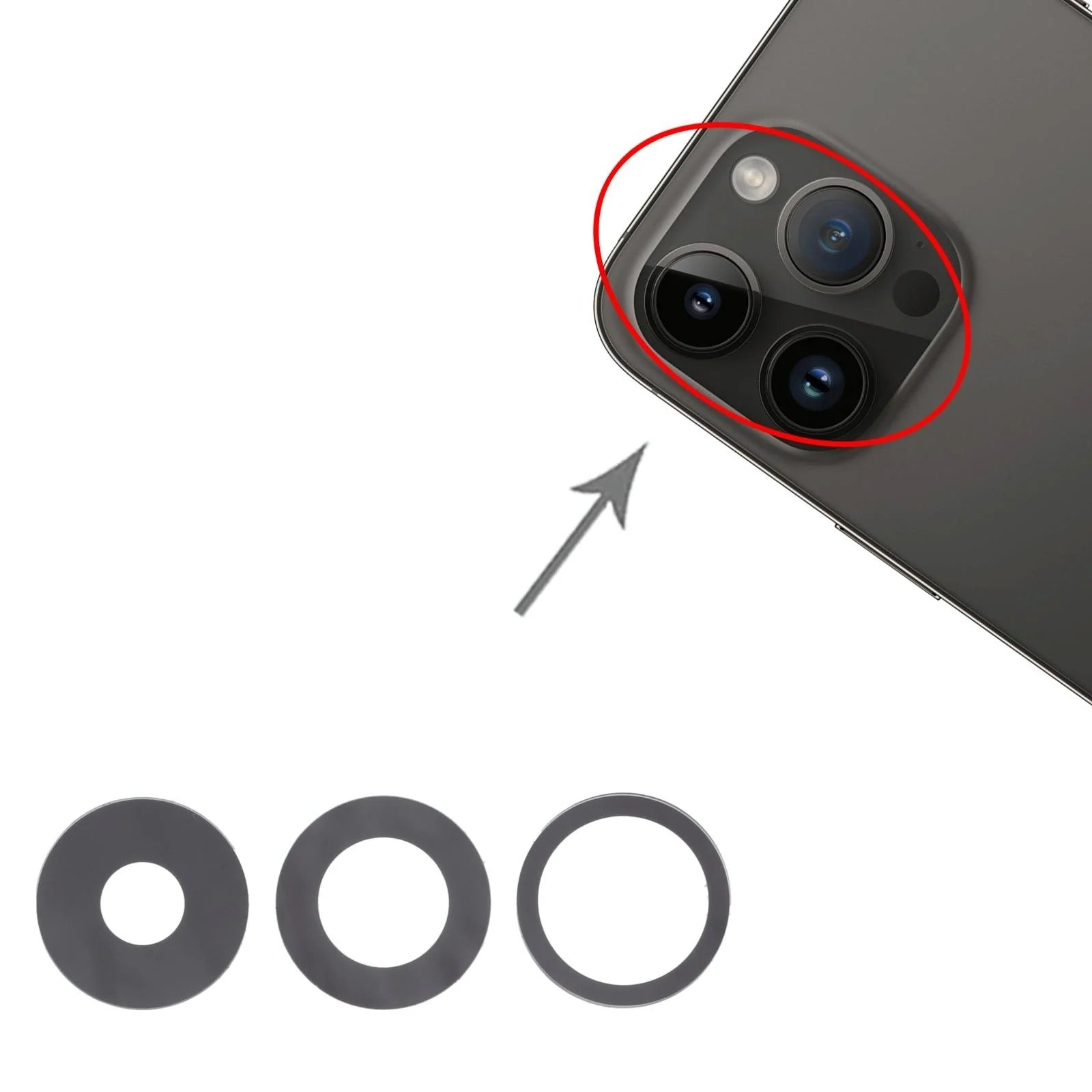 iPhone 14 Pro Max/14 Pro Back Camera Lens Replacement