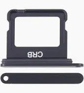 iPhone 16 PLUS DUAL SIM Card Tray, Black - Replacement Part