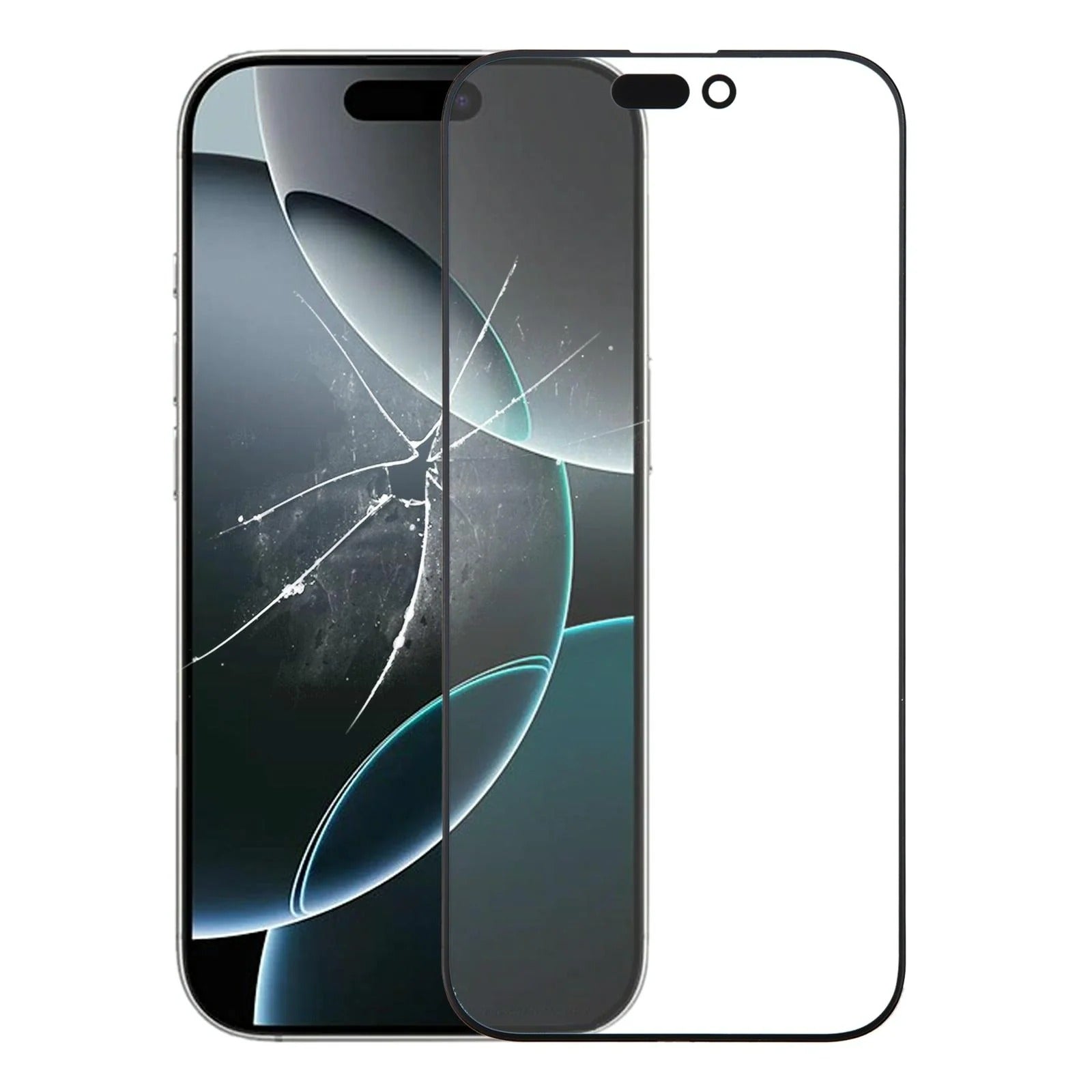 iPhone 16 Pro Front Glass Lens with OCA Adhesive