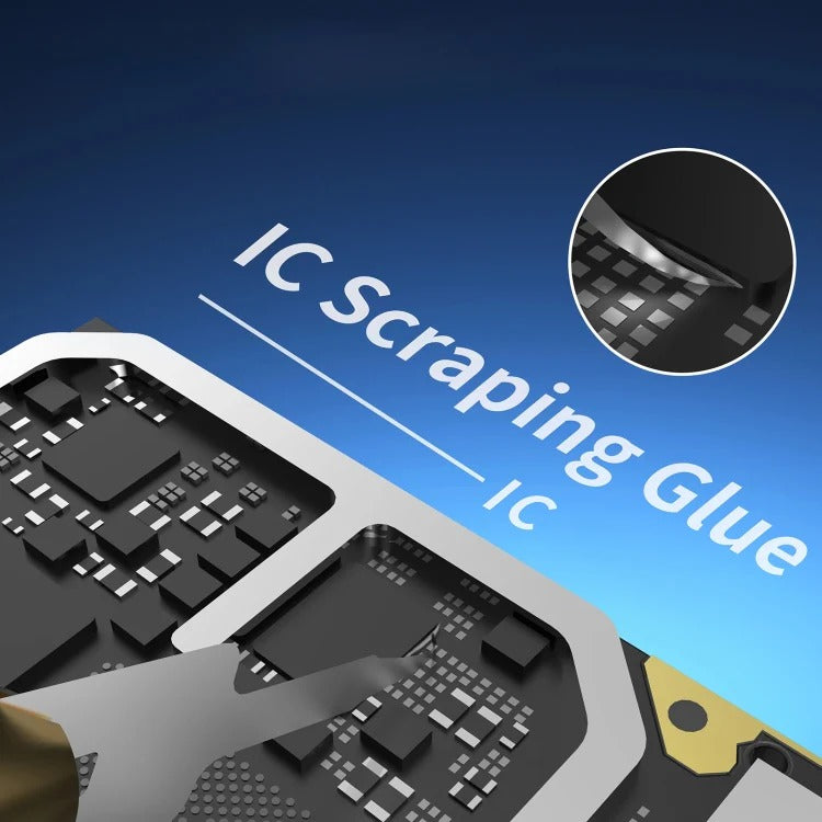 2UUL DA12 MicroFix Hook Phone PCB Clean Kit with Carbon Fiber Holder Set, Ultralight Professional Mobile Repair Tool