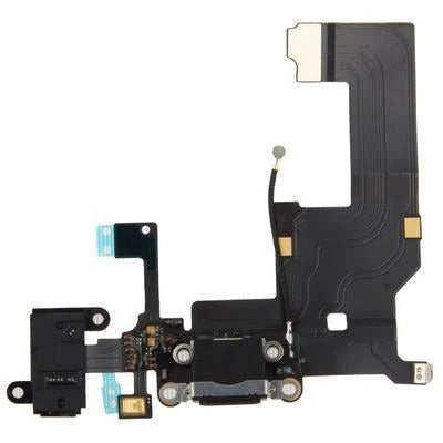 iPhone 5 Black Charging Port & Headphone Jack Flex Cable