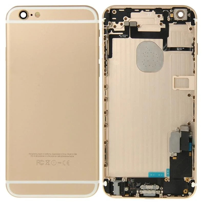 iPhone 6 Plus Full Housing Cover W/Buttons & Flex Cables Assembly - Gold