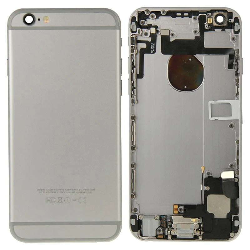iPhone 6 Full Housing Cover w/Buttons & Flex Cables - Gray