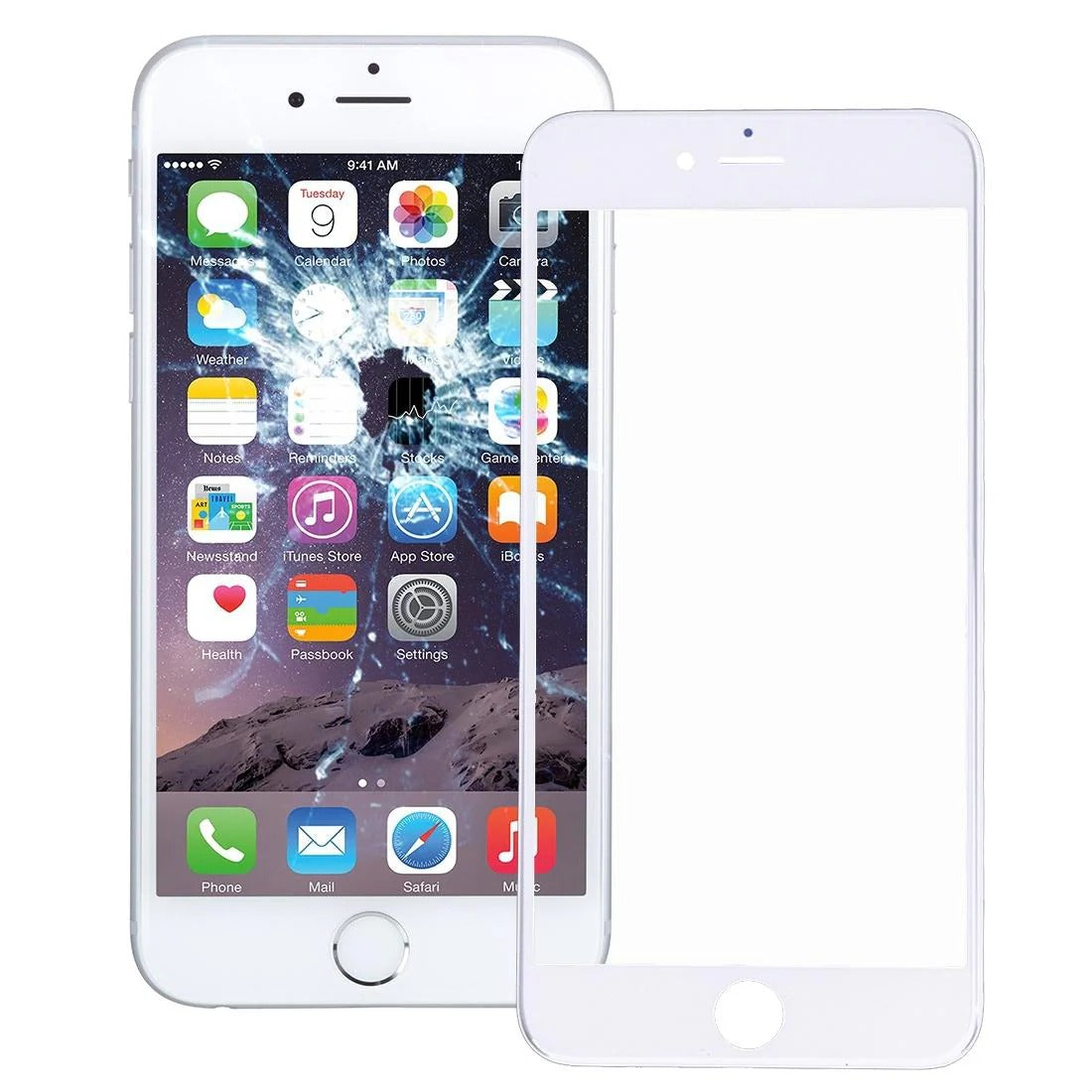 iPhone 6 White Screen Replacement Glass + Frame