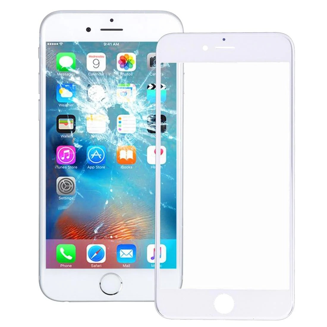 iPhone 6s White Screen Replacement Glass Lens & Bezel Frame