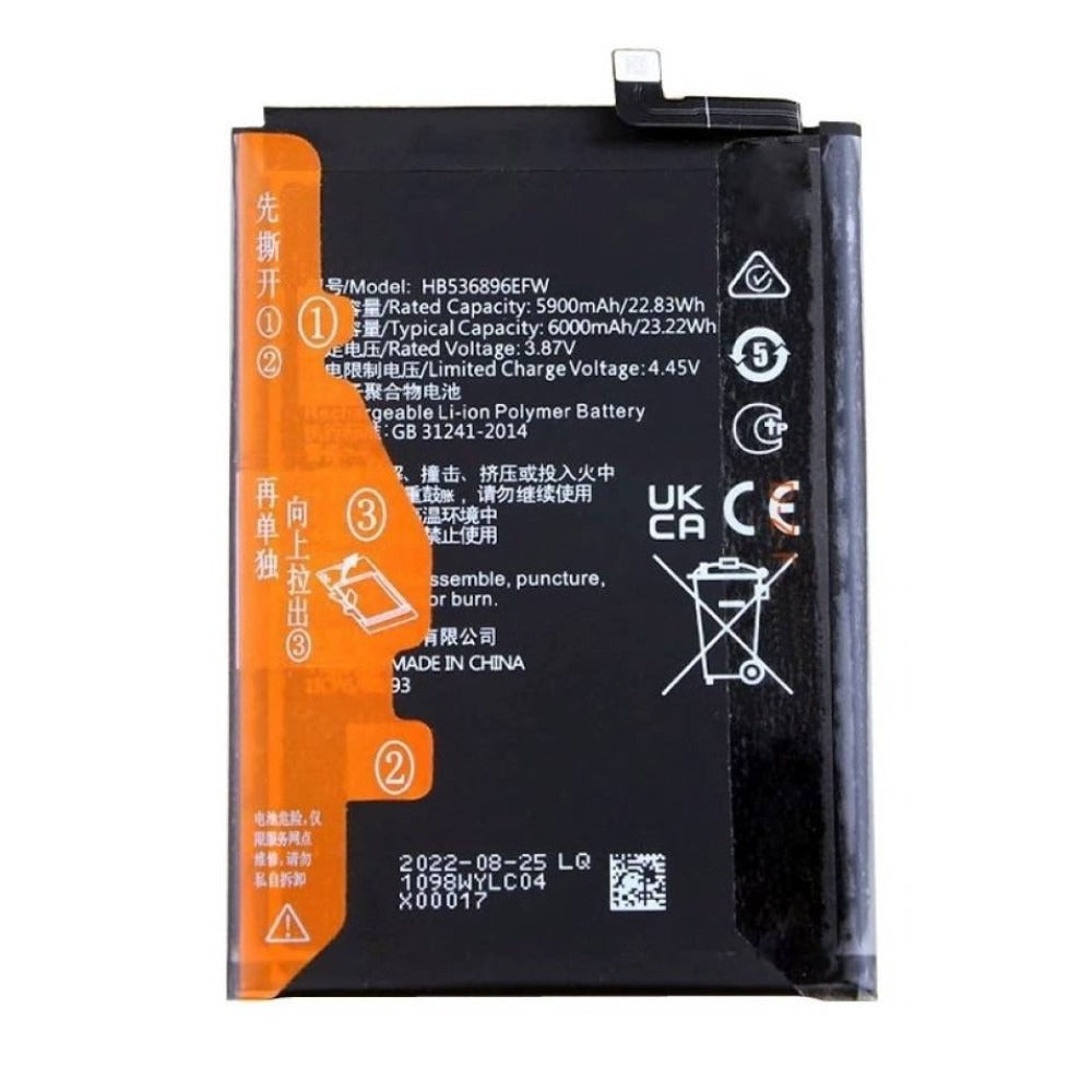 Huawei Y90 Good Quality Replacement Battery Li-Ion Polymer, 5000mAh, HB496493EGW