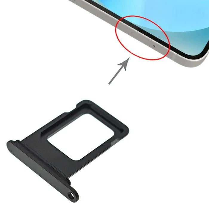 iPhone 13 DUAL SIM Card Tray, Black - Replacement Part