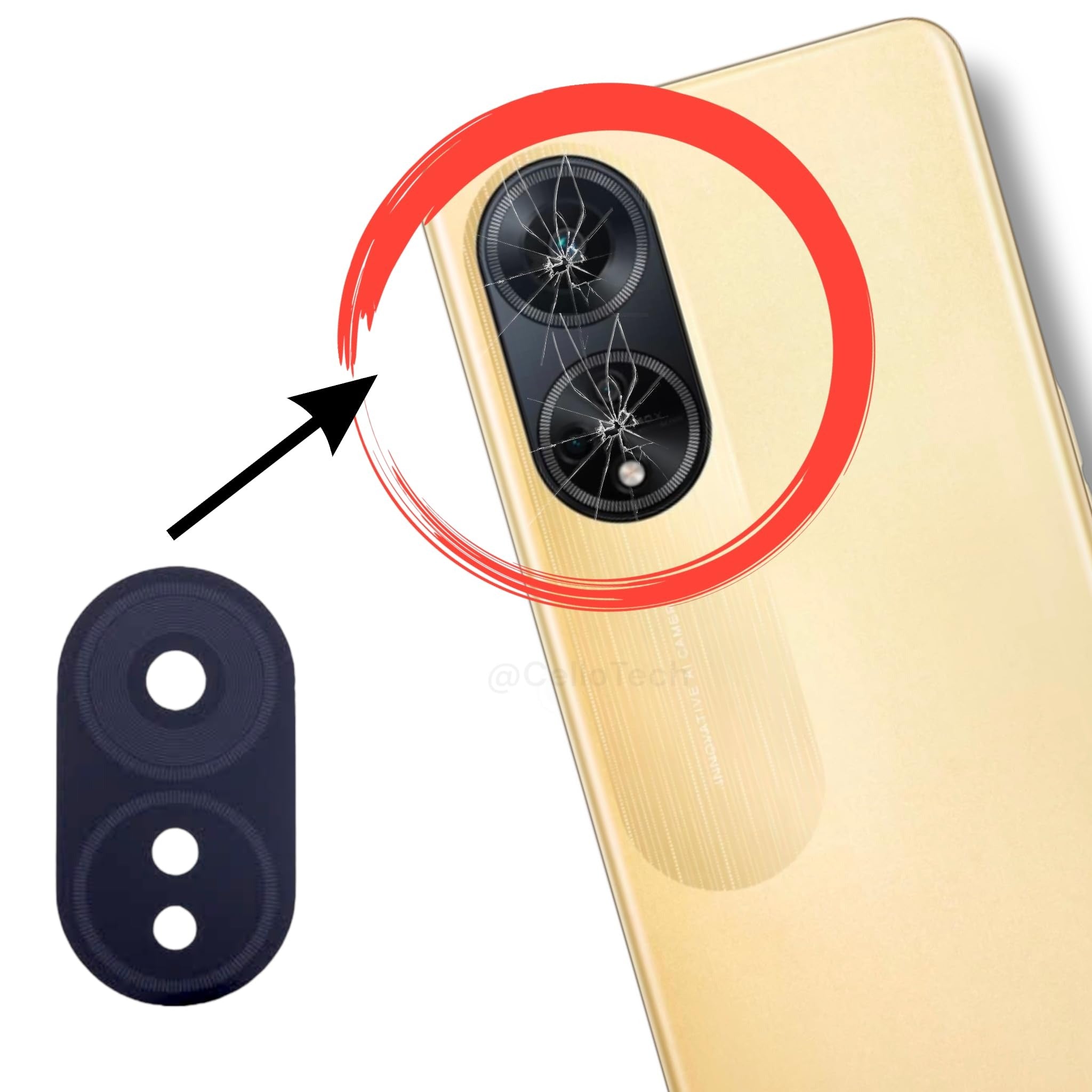 OPPO A38 Back Camera Lens Replacement