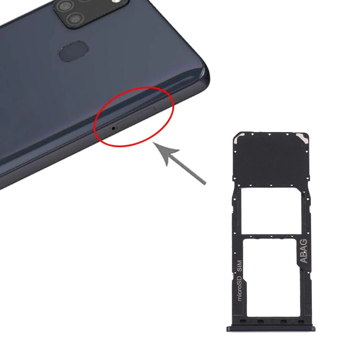 Samsung Galaxy A21s SIM & SD Card Tray
