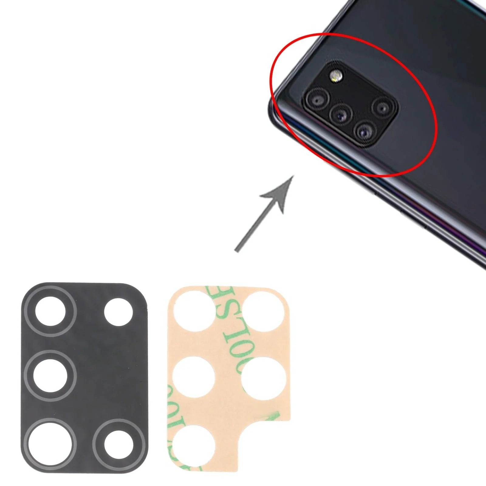 Samsung Galaxy A31 SM-A315 Back Camera Lens Replacement