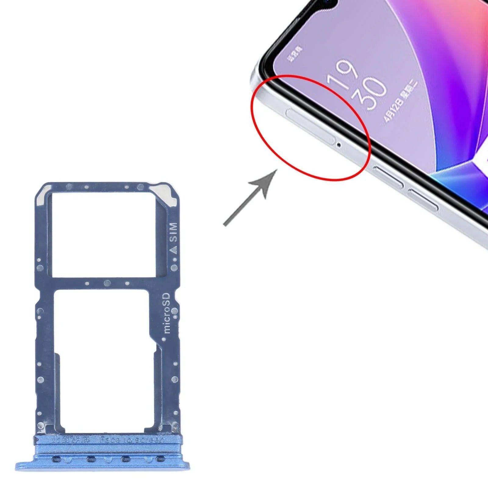 OPPO A77 5G SIM & SD Card Tray,