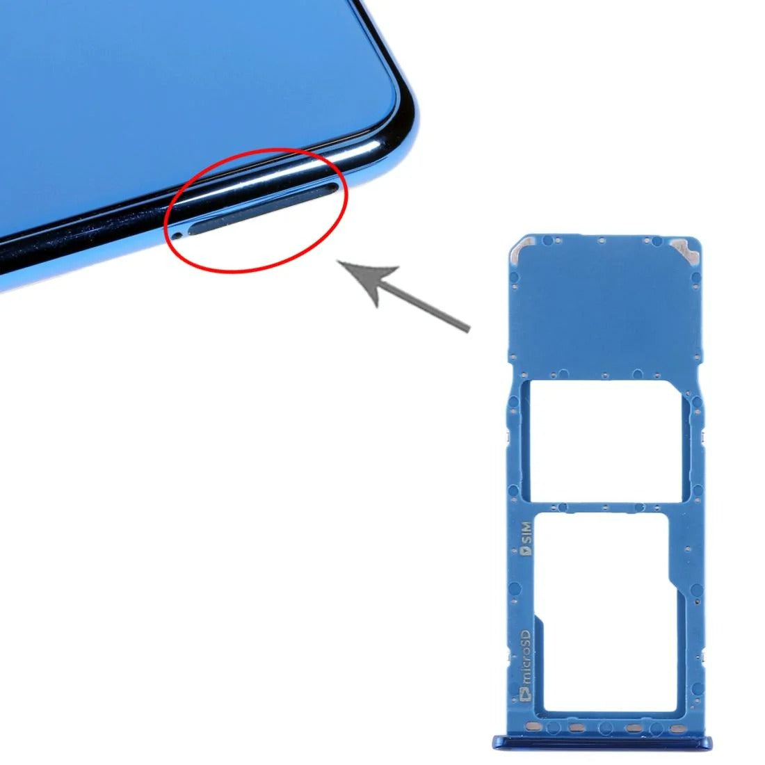 Galaxy A7 (2018) A750F SIM & Micro SD Card Tray