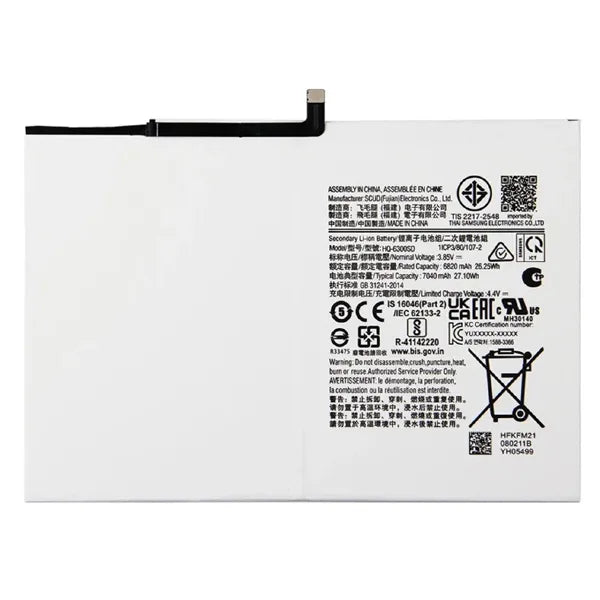 Battery for Samsung Galaxy Tab A8