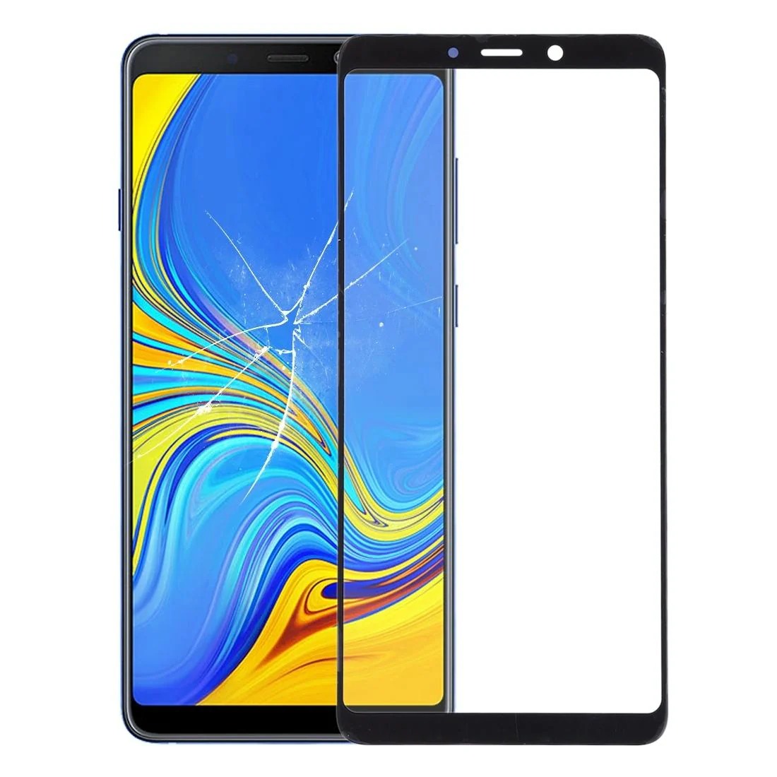 Samsung Galaxy A9 (2018) Front Glass Lens with OCA Adhesive
