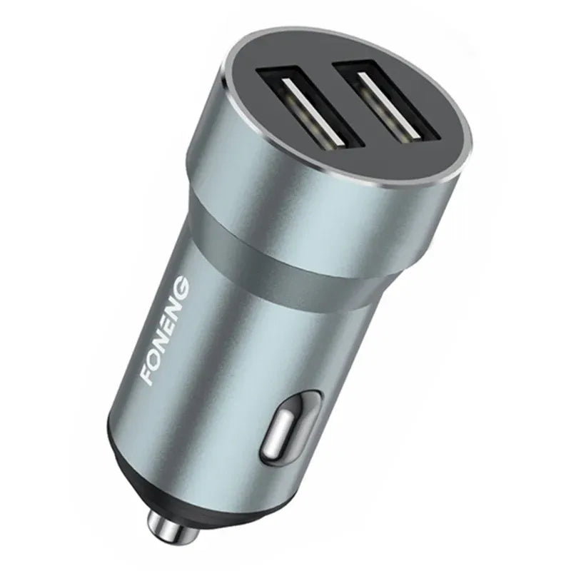 2-Port Car Charger Dual USB Ports Cell Phone Automobile Charger Cigarette Lighter