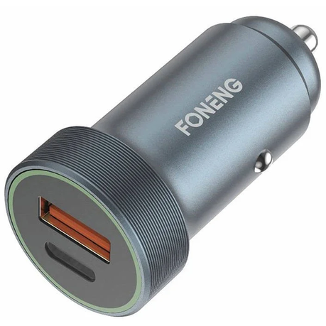 FONENG (30W) C16 PD Fast Car Charger USB-A and USB-C