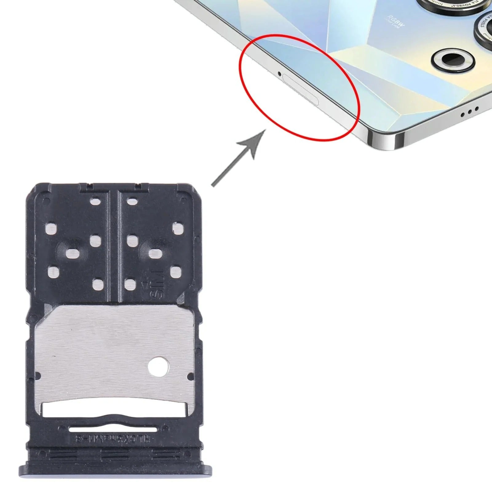 Tecno Camon 20 Pro SIM & SD Card Tray