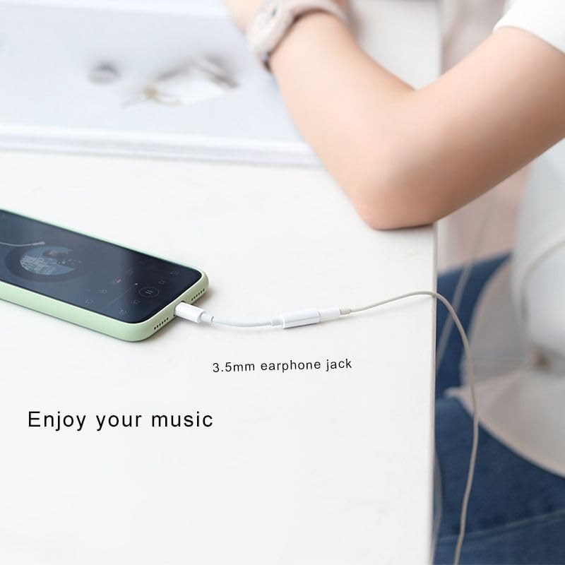 Lightning to 3.5mm Audio Jack Adapter | Lightning to Aux Headphone Jack Converter | Compatible with Iphone – Lightning Headset Jack Adapter
