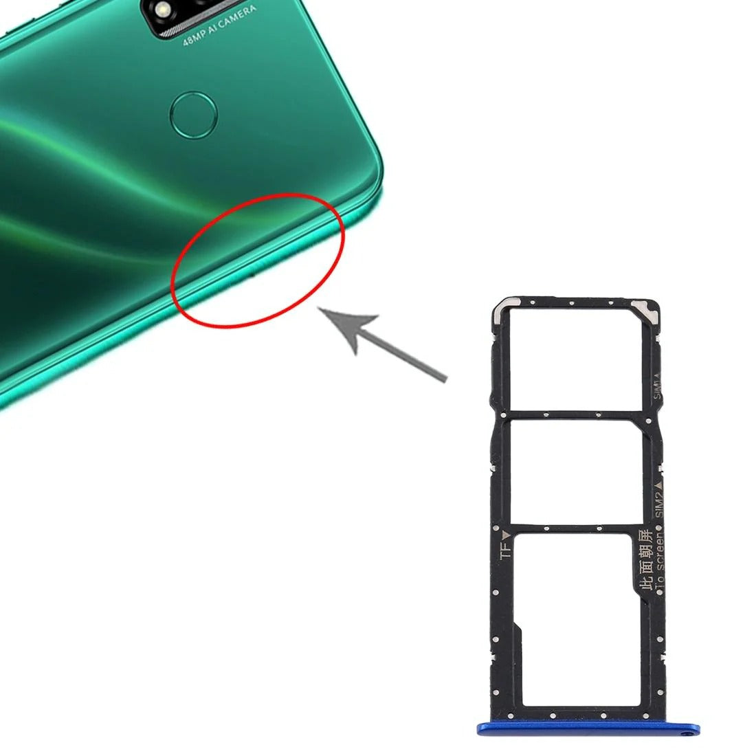 Huawei Y8s SIM & SD Card Tray