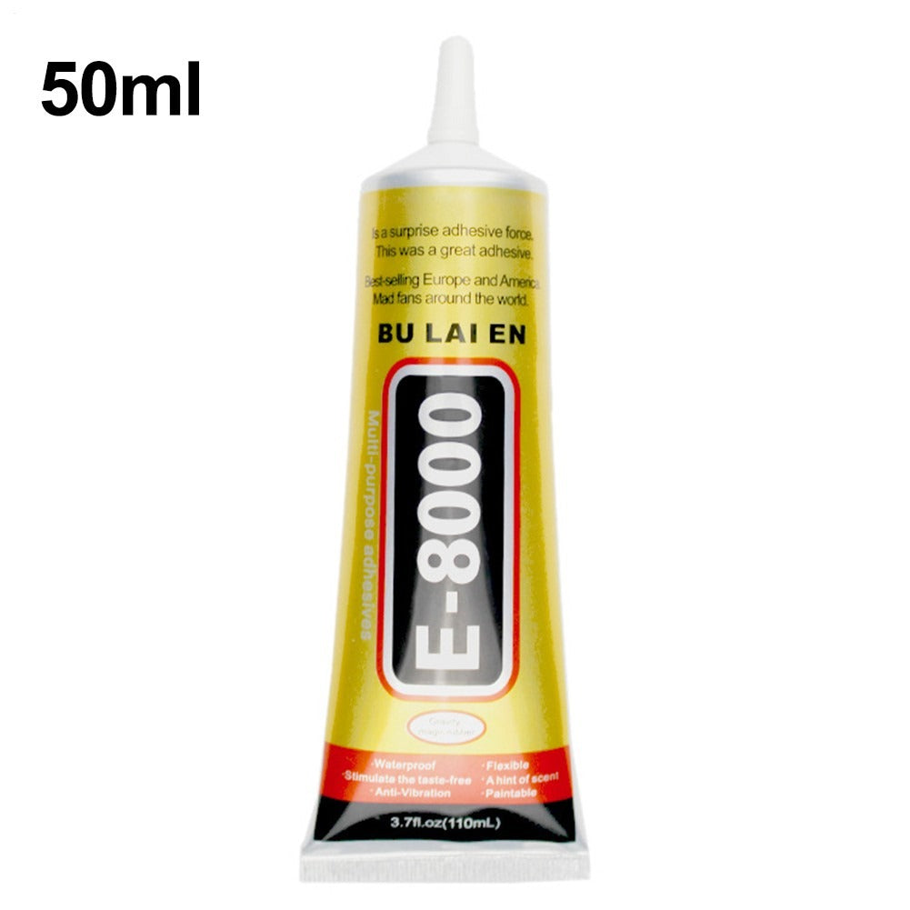 Multipurpose Adhesive,E8000 High Performance Liquid Glue,Jewelry Glue, Strong Adhesive for Glass Jewelry Crafts Rhinestone Nail DIY Fix Phone Screen Glass