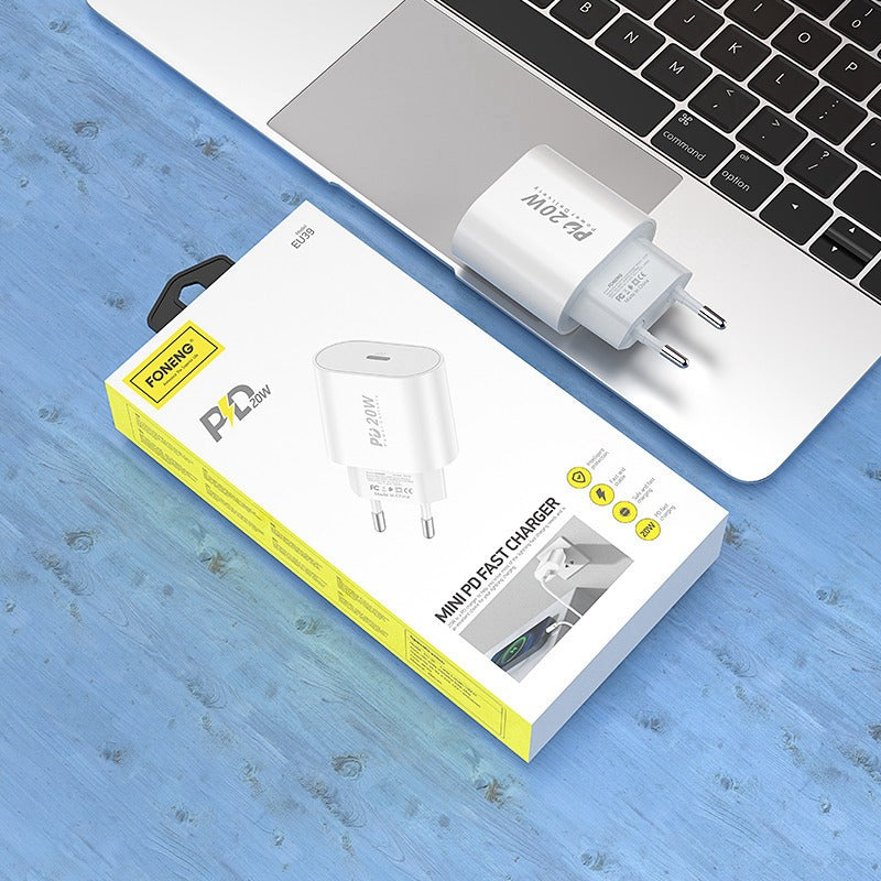 FONENG 20W GaN Super Fast Charger With Type-C to Type-C Cable