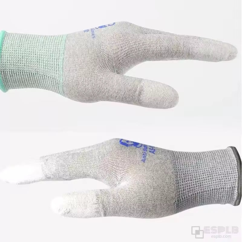MECHANIC Carbon Fiber Gloves Anti-Static AS02 PU Coating Layer Mobile Phone Electronic Parts Repair Protective Gloves
