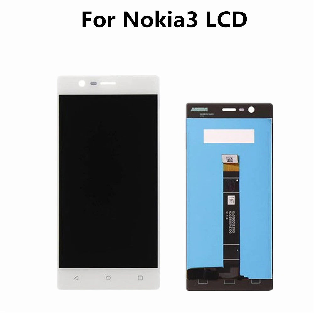 TFT In-Cell Copy LCD Screen For Nokia 3 Digitizer With Assembly White