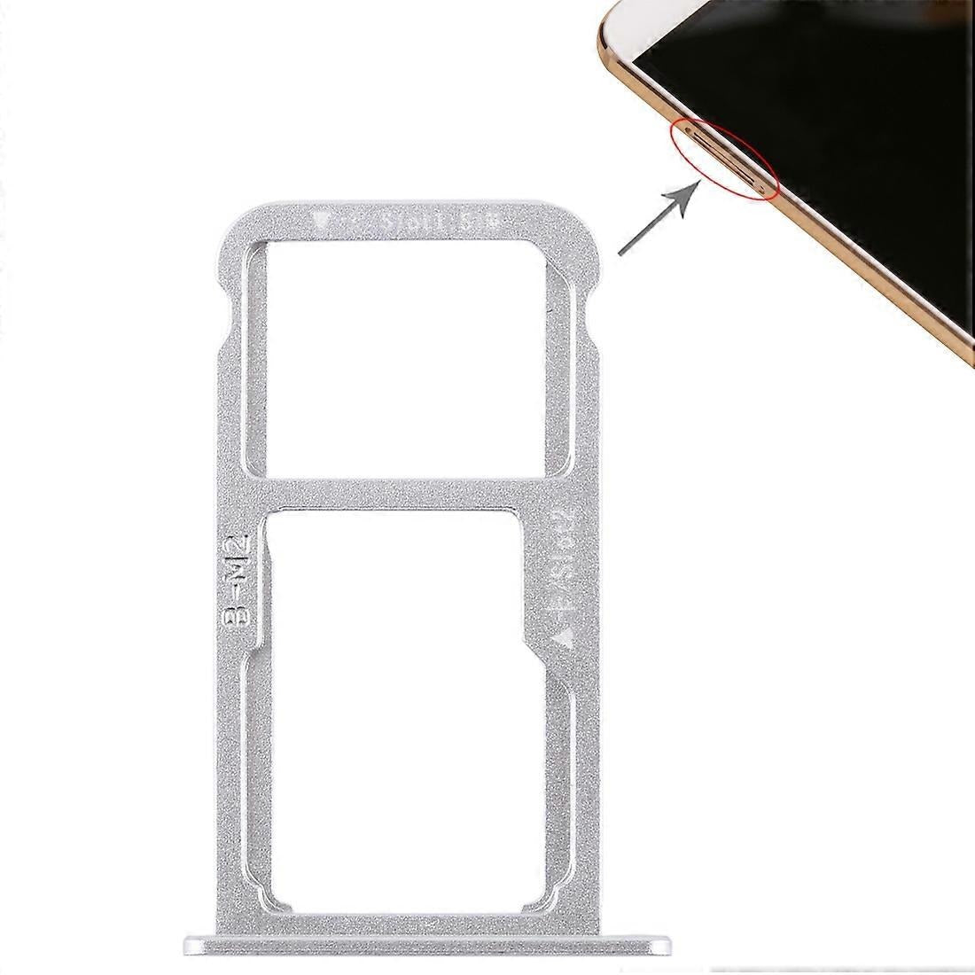 Huawei Nova PLUS SIM & microSD Card Tray, Silver