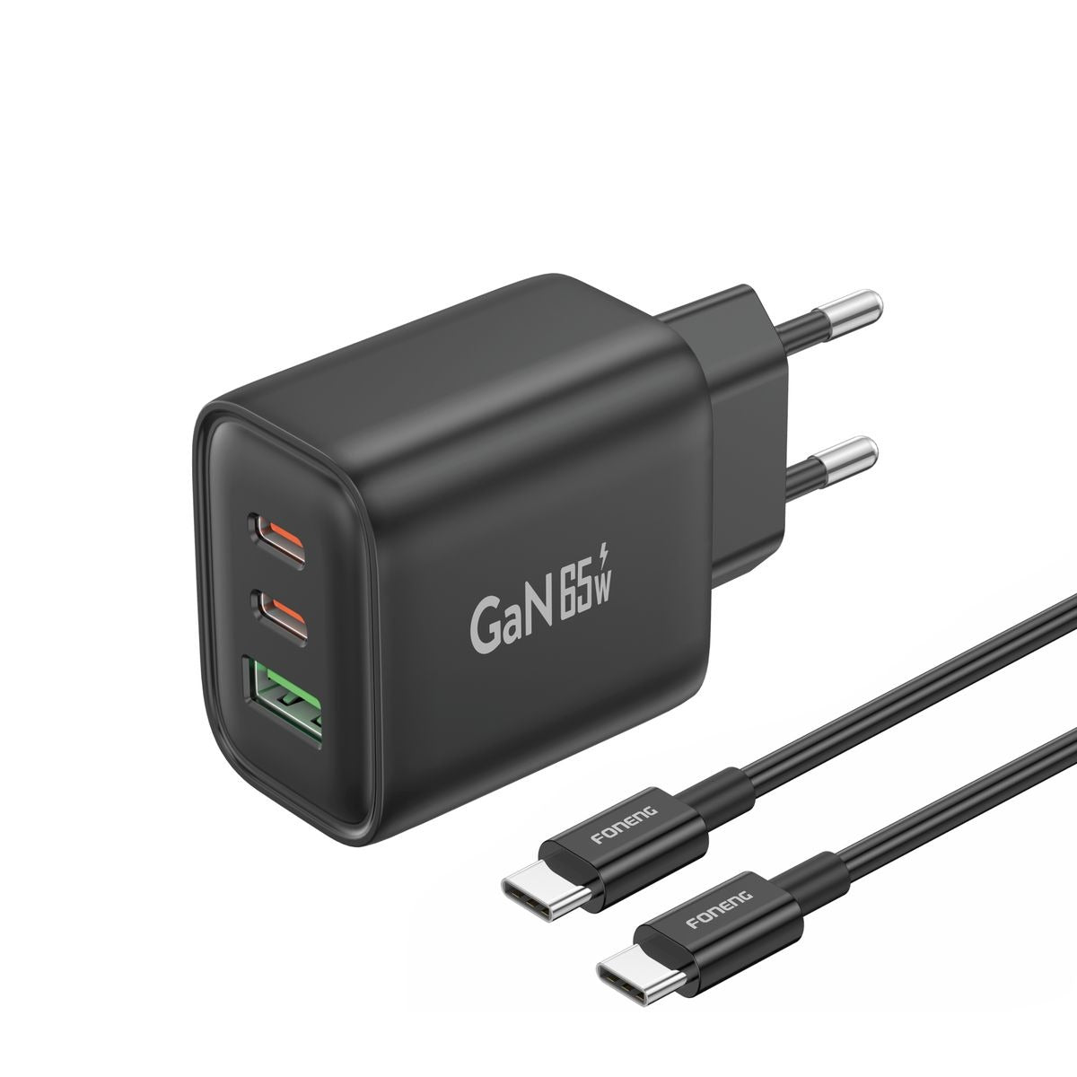 FONENG 65W GaN10-EU Wall Super Fast Charger Adapter PPS/QC3/-USBC
