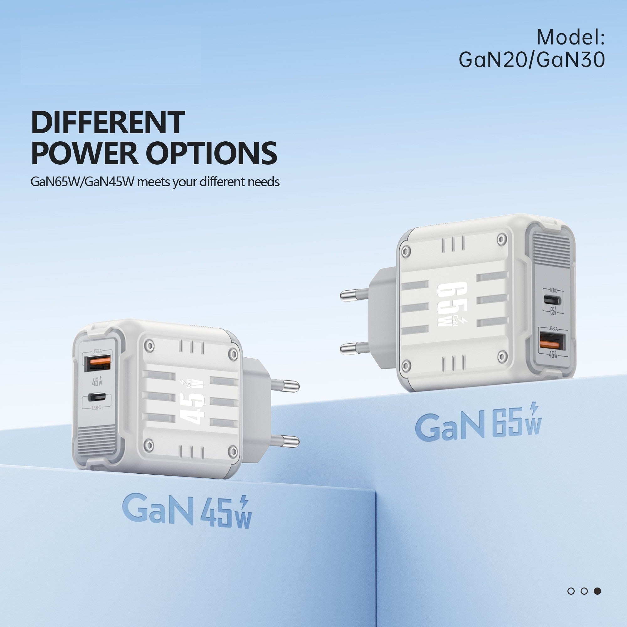FONENG 65W GaN30 Wall Super Fast Charger Adapter PPS/QC3/-USBC