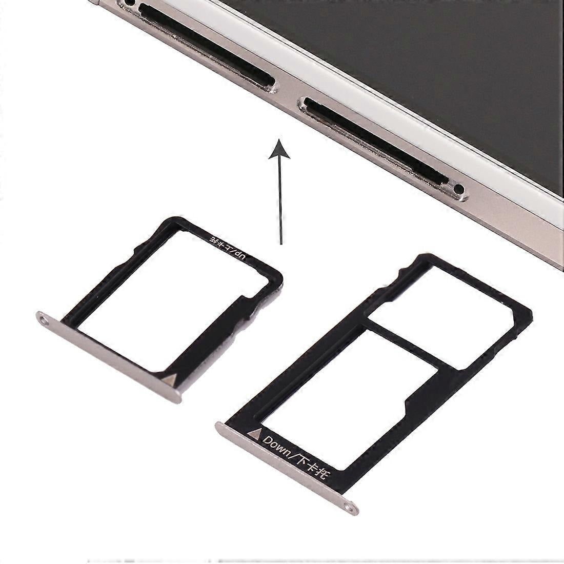 For Huawei Honor 5X / GR5 Micro SIM Card Tray + Nano SIM &