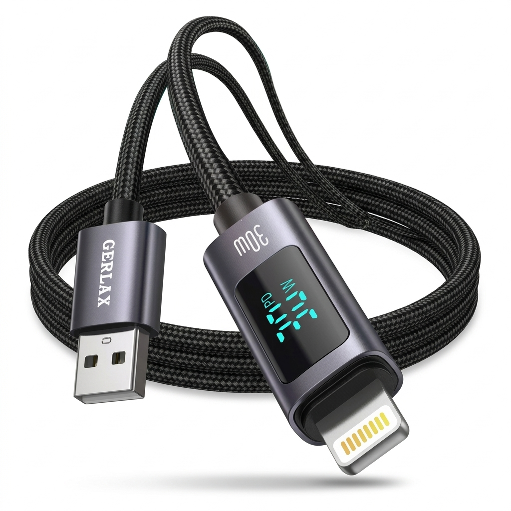 Gerlax GD-59L USB to Lightning Fast Charging Cable – 30W (1M)