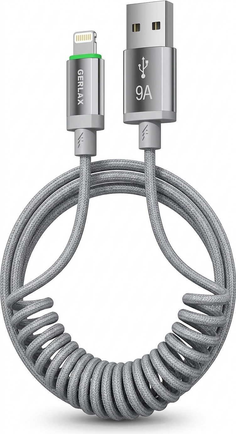 Gerlax GD-62L USB to Lightning Fast Charging Cable – 30W (1.6M ) | PD Fast Charge | Flexible Design