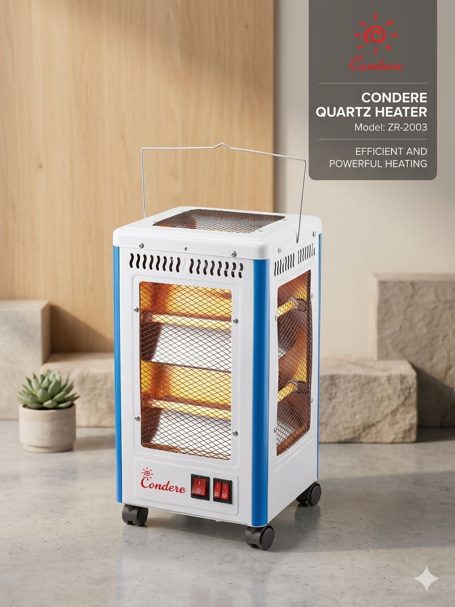 Condere Quartz Heater ZR-2003 – Portable Electric Heater