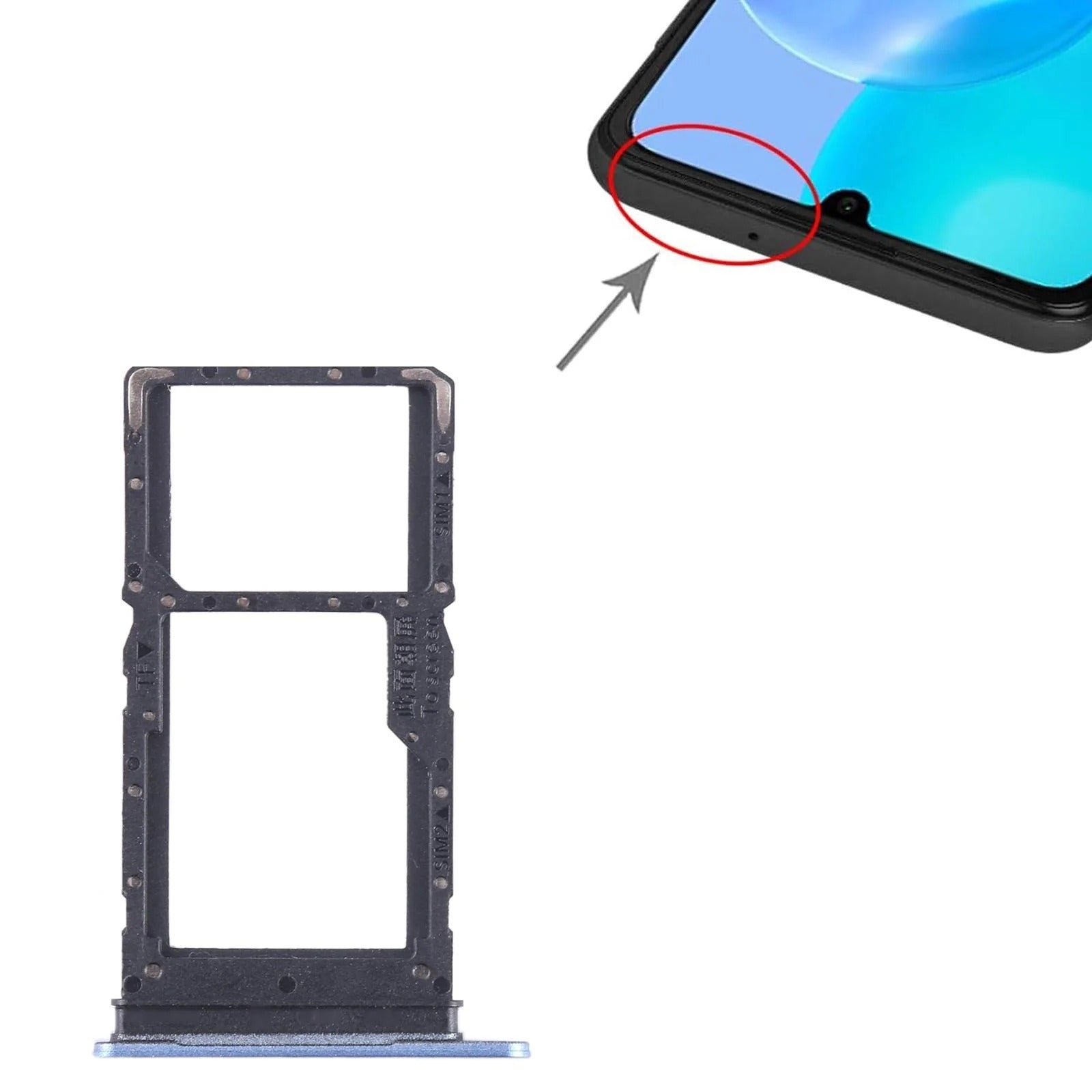 Honor X6 SIM Tray, Dual SIM/Micro SD,