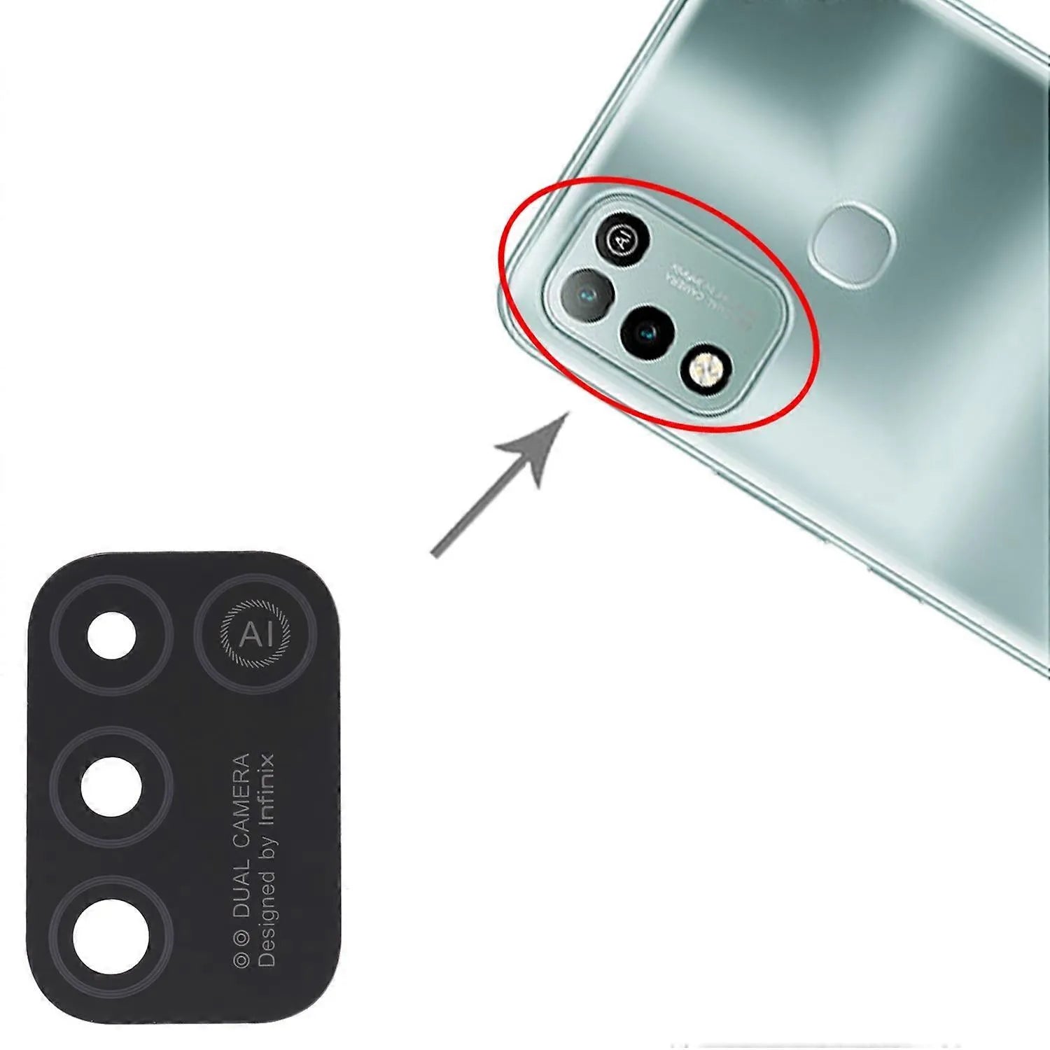 Infinix  Hot 10 play LiteCamera Lens
