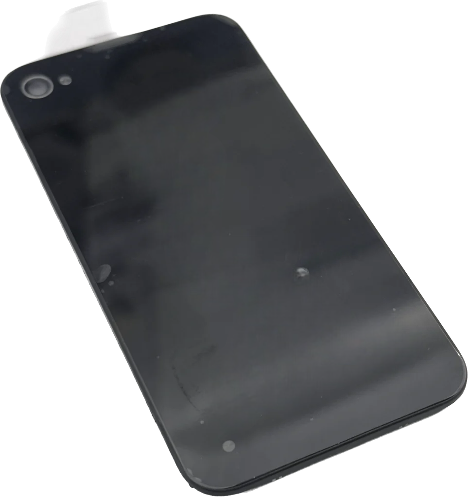 Back Battery Cover Glass Panel for Apple iPhone 4 (Black)