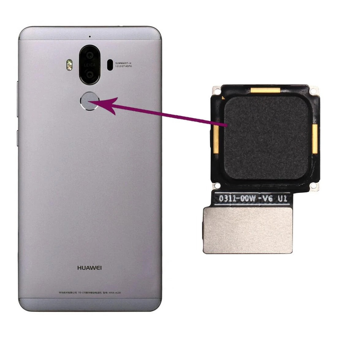 Huawei Mate 9 Fingerprint Sensor Flex Cable