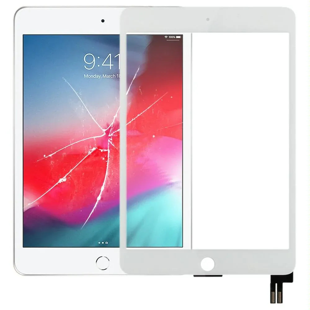 iPad Mini 5 (2019) White Touch Screen Digitizer A2124 A2126 A2133