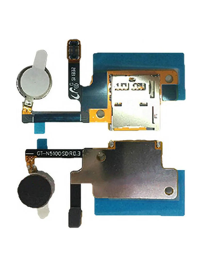 Replacement Memory Card With Vibrator Flex Cable Compatible For Samsung Galaxy Tab Note N5100