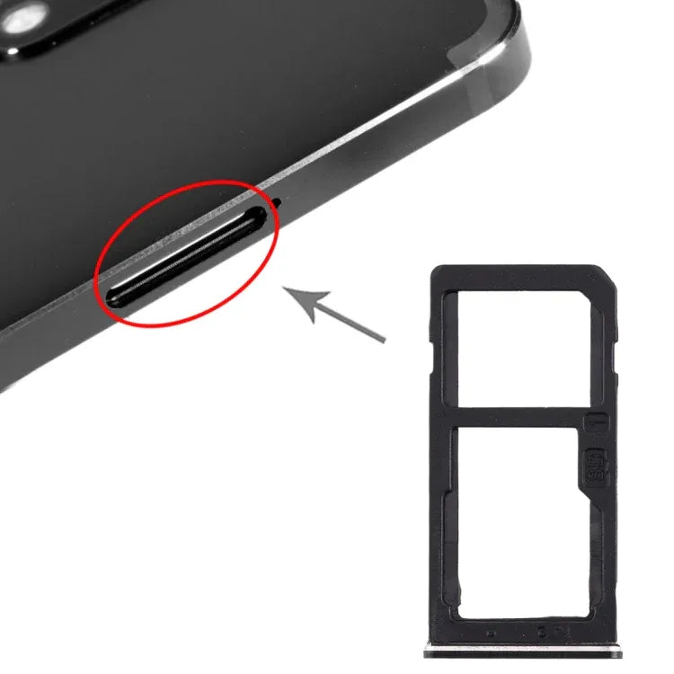 SIM Card Tray + SIM Card Tray / Micro SD Card Tray for Nokia 6.1