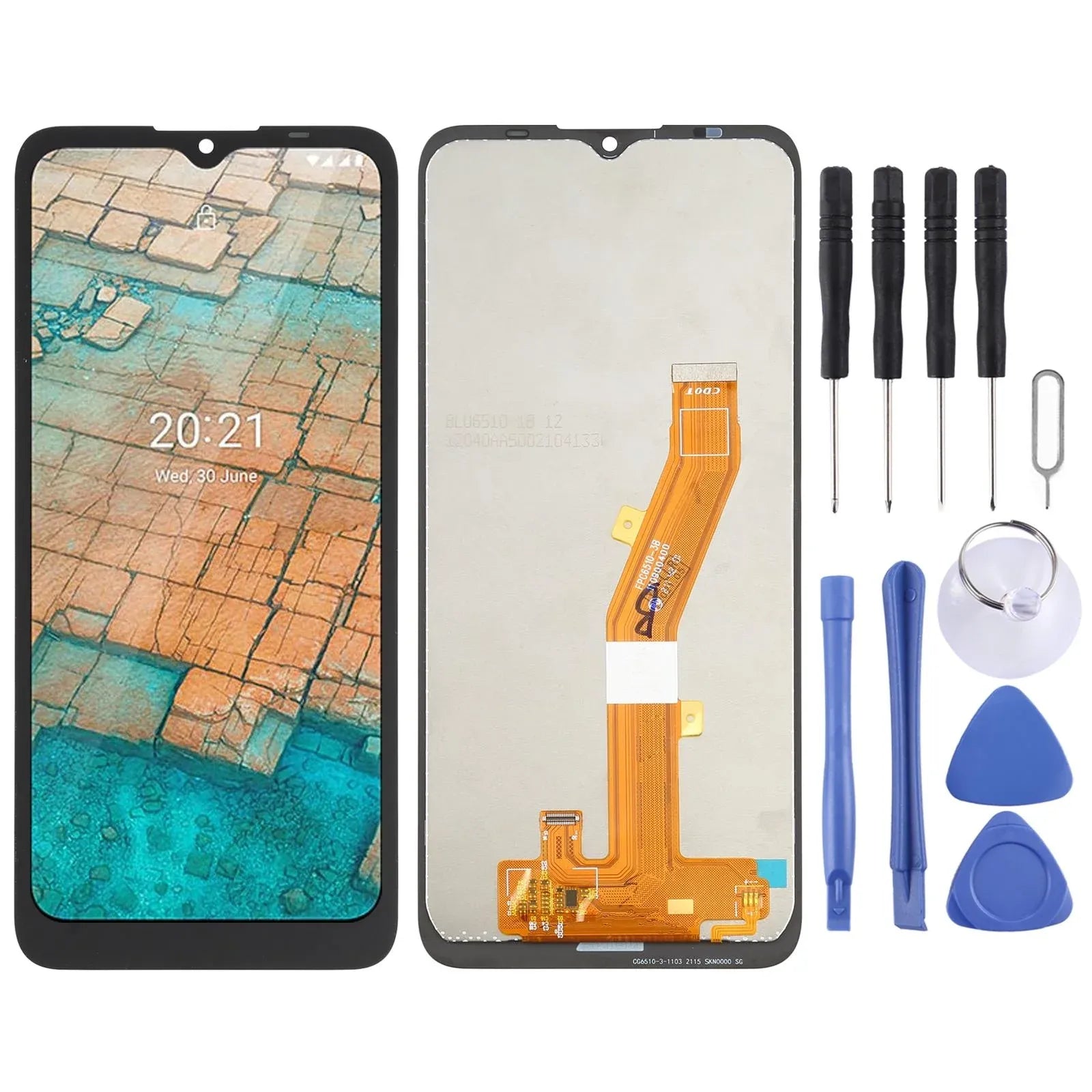 Nokia C20 LCD Screen & Digitizer Assembly - Black