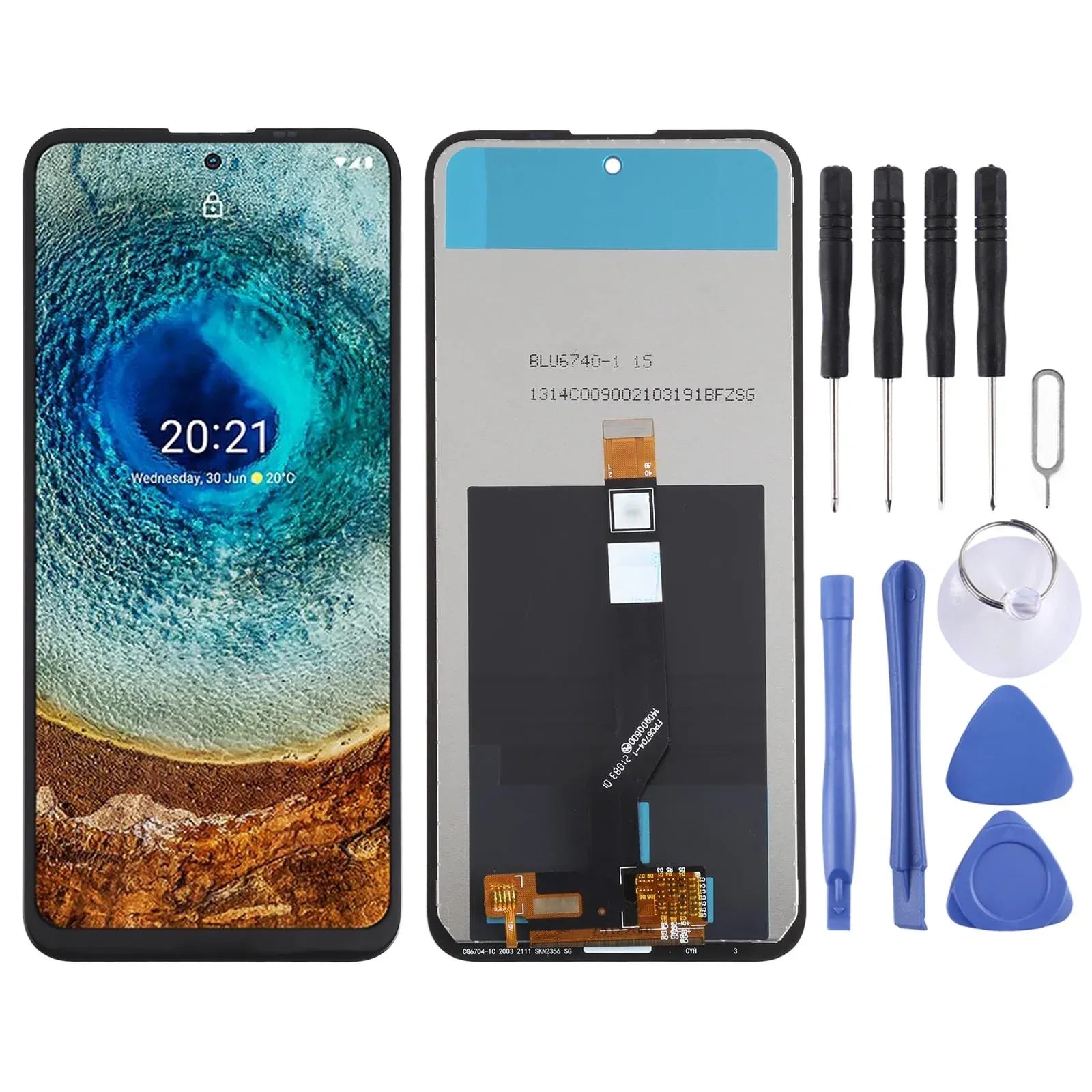 Nokia X10 LCD Screen & Digitizer Assembly (Black) - TA-1350/1332
