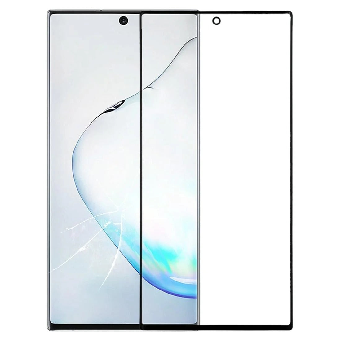 Samsung Galaxy Note10 Front Glass Lens with OCA Adhesive