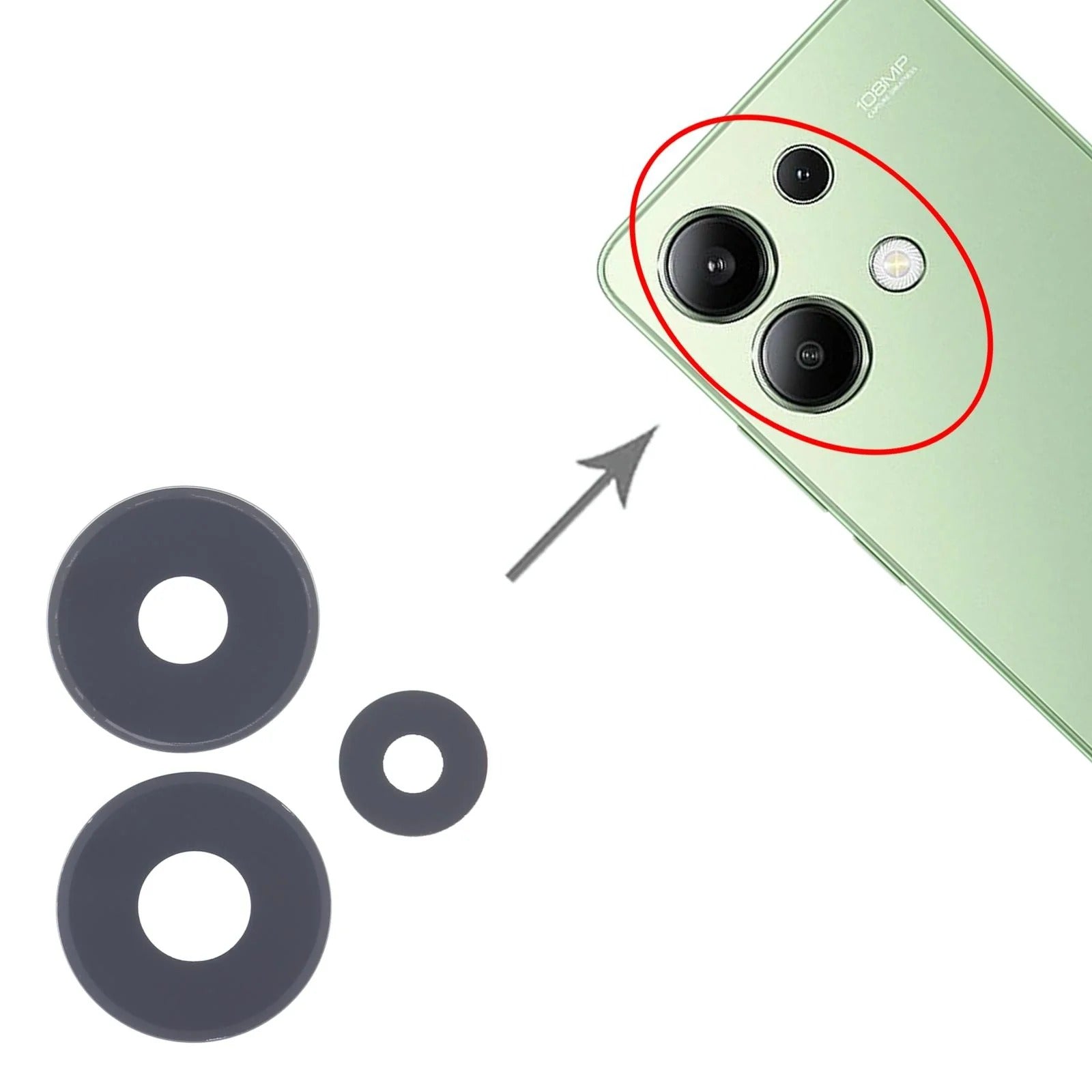 Redmi Note 13 pro 4G Back Camera Lens Replacement