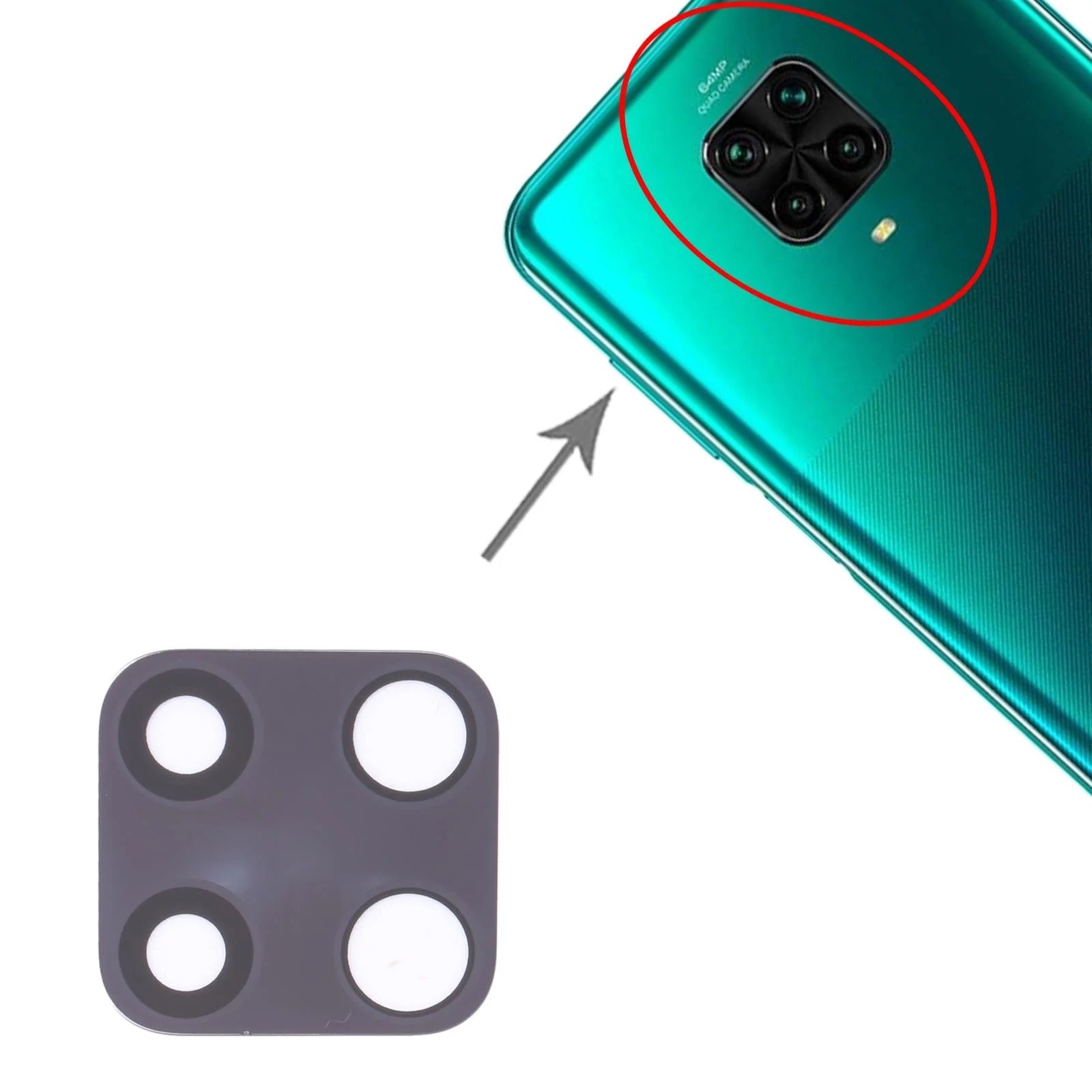 Xiaomi Redmi Note 9 Pro Camera Lens for