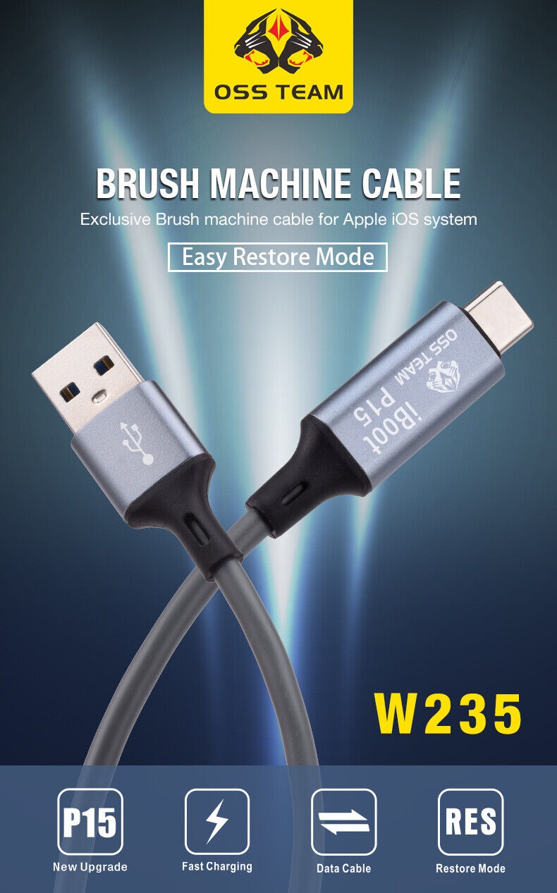 Automatic Recovery Mode Flash Cable for IPhone 15 Data Transfer Charg Flash Tool