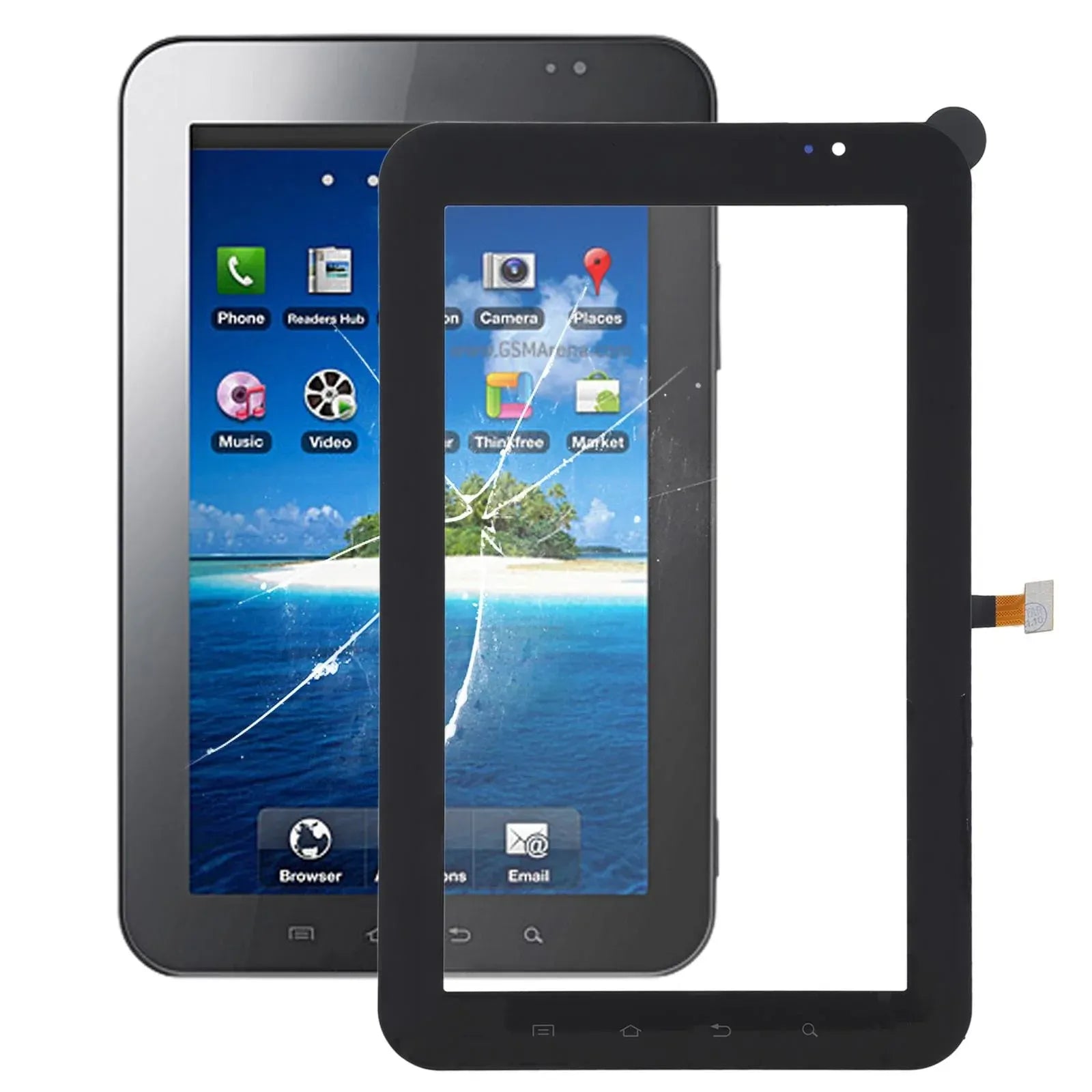 Samsung Galaxy Tab P1000/P1010 Black Touch Screen Digitizer